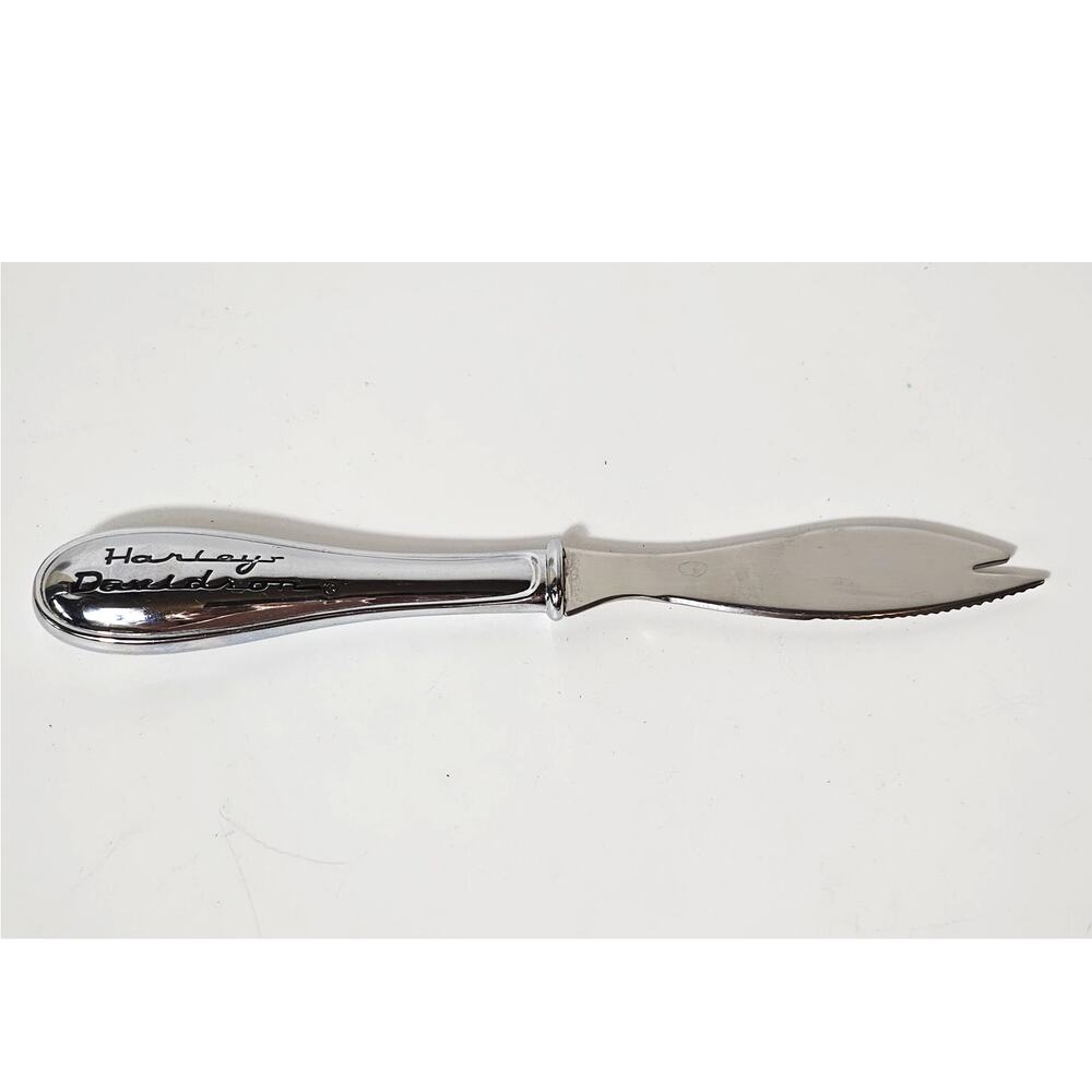 Vintage Harley-Davidson Cheese Knife Heavy Weighted Stainless Serving Knife